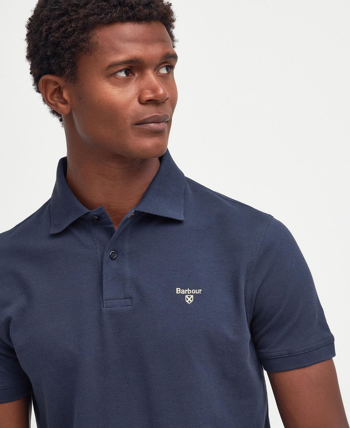 Barbour Lightweight Sports Polo Shirt, navy