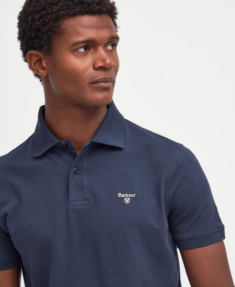 Barbour Lightweight Sports Polo Shirt, navy