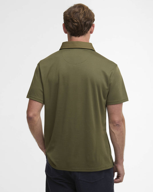 Barbour Haswell Regular Fit Polo Shirt, mid olive