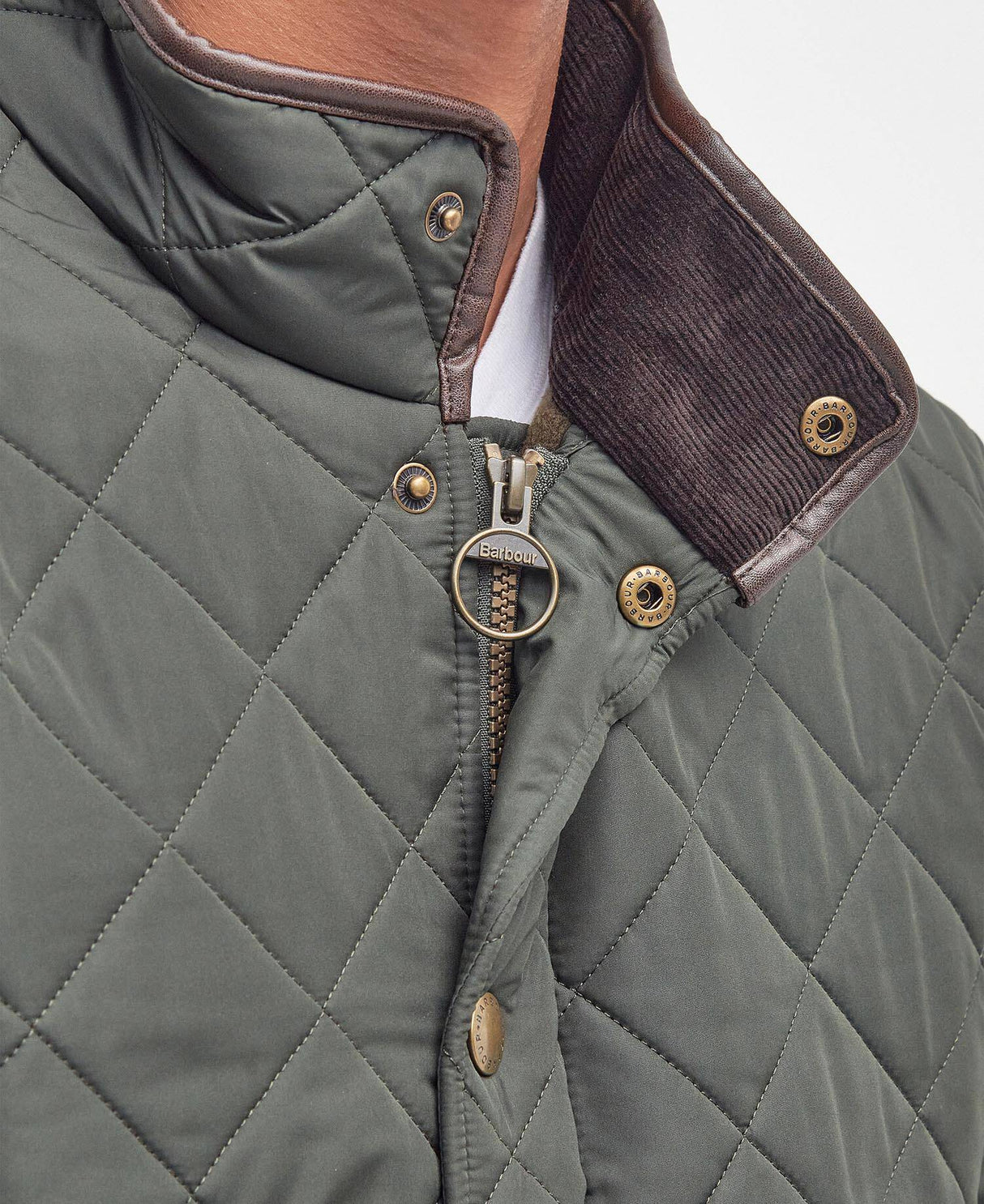 Barbour Powell Quilted Jacket Sage