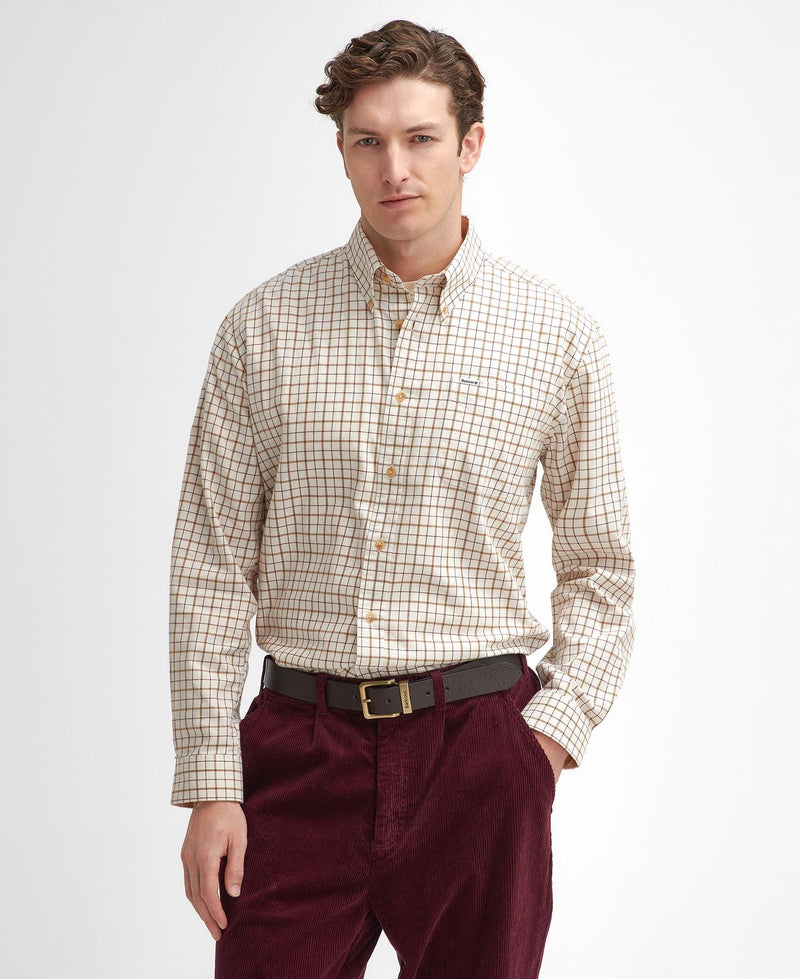 Load image into Gallery viewer, Barbour Bank Tattersall Regular Shirt, merlot
