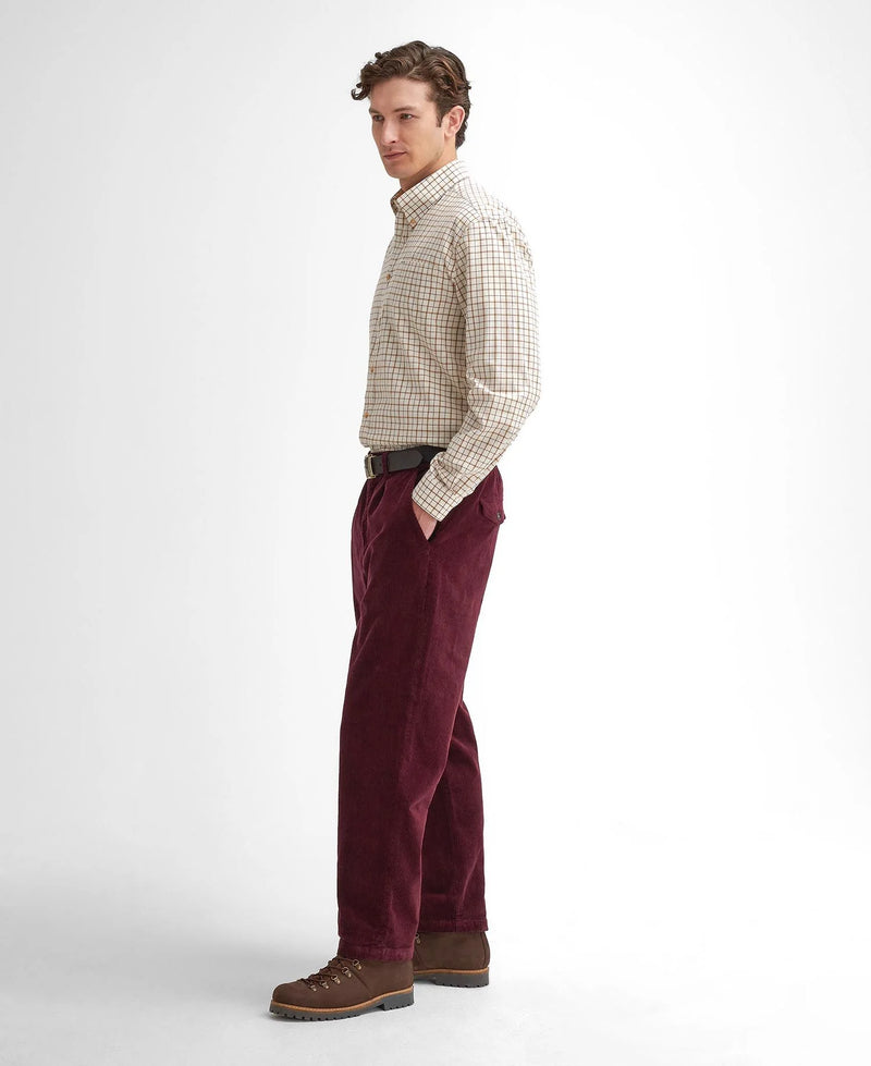 Load image into Gallery viewer, Barbour Bank Tattersall Regular Shirt, merlot
