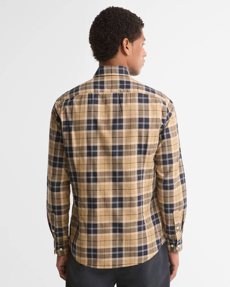 Barbour Wetheram Tailored Long-Sleeved Shirt Birchwood Dress Tartan