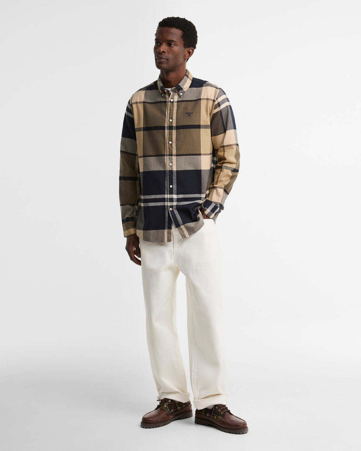 Barbour Iceloch Tailored Long-Sleeved Shirt Birchwood Dress Tartan