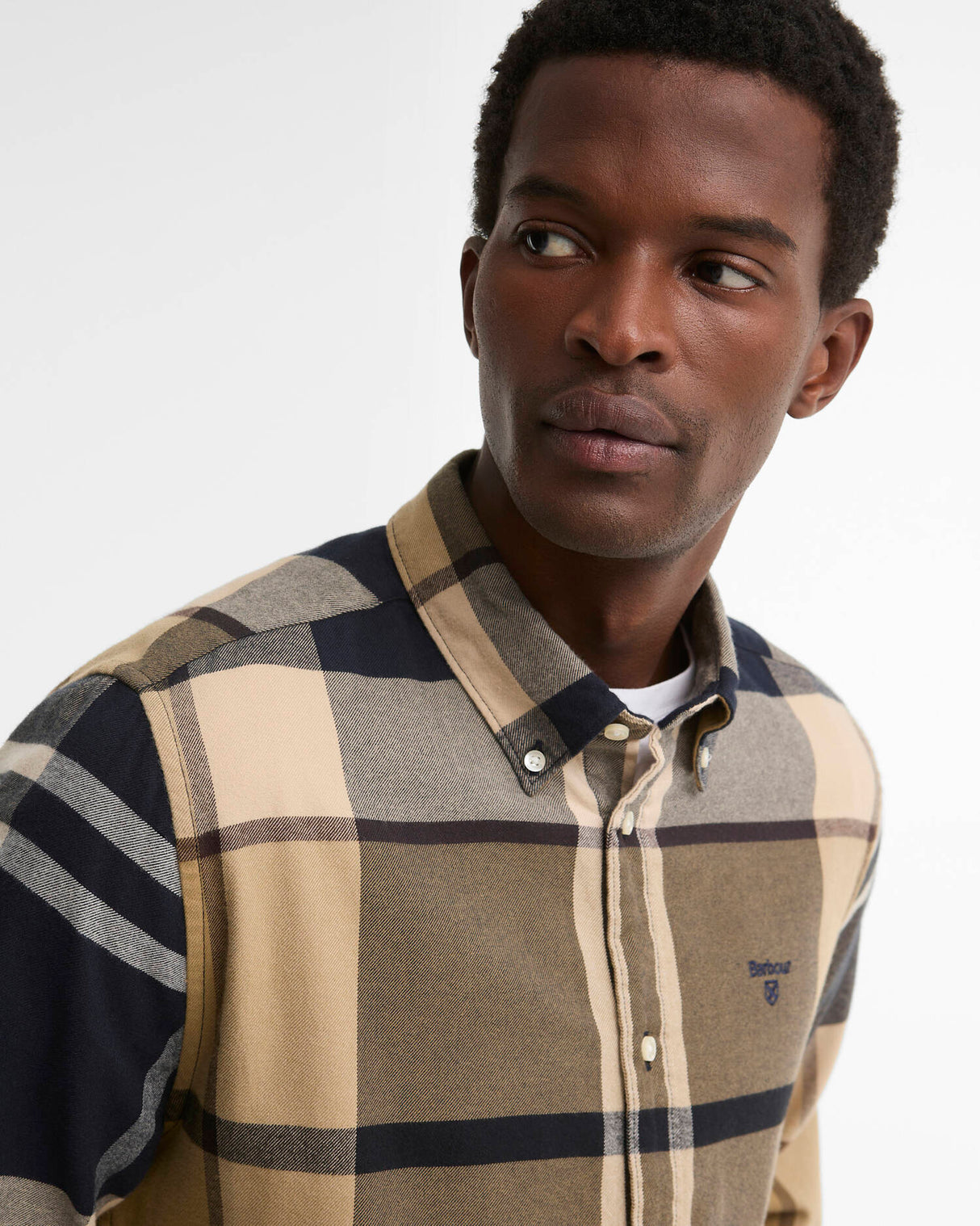 Barbour Iceloch Tailored Long-Sleeved Shirt Birchwood Dress Tartan