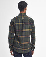 Barbour Portdown Tailored Checked Shirt, olive