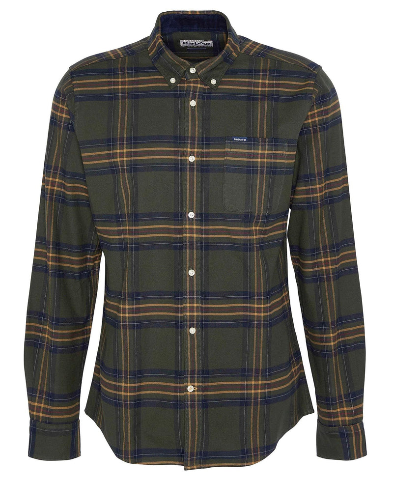 Load image into Gallery viewer, Barbour Portdown Tailored Checked Shirt, olive
