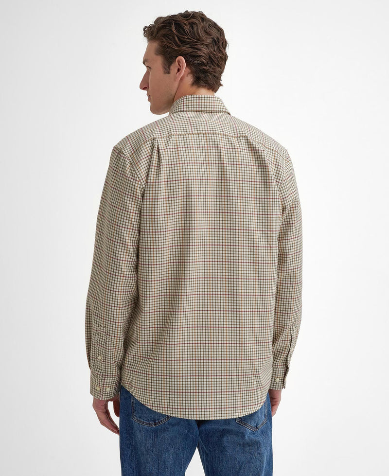 Load image into Gallery viewer, Barbour Henderson Regular Thermo Weave Checked Shirt, ecru
