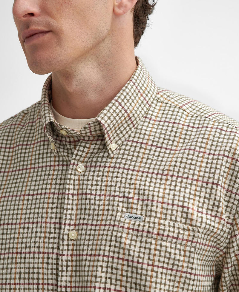 Load image into Gallery viewer, Barbour Henderson Regular Thermo Weave Checked Shirt, ecru
