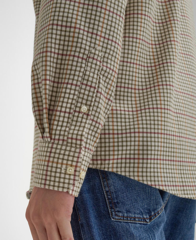 Load image into Gallery viewer, Barbour Henderson Regular Thermo Weave Checked Shirt, ecru
