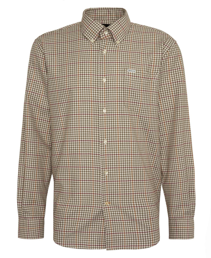 Load image into Gallery viewer, Barbour Henderson Regular Thermo Weave Checked Shirt, ecru
