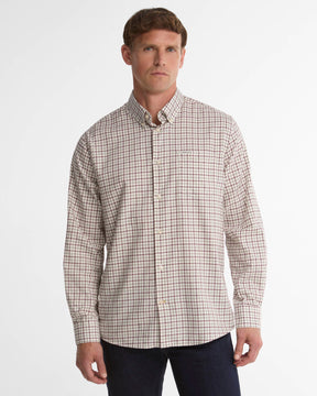 Barbour Preston Regular Long-Sleeved Shirt Dark Bordeaux