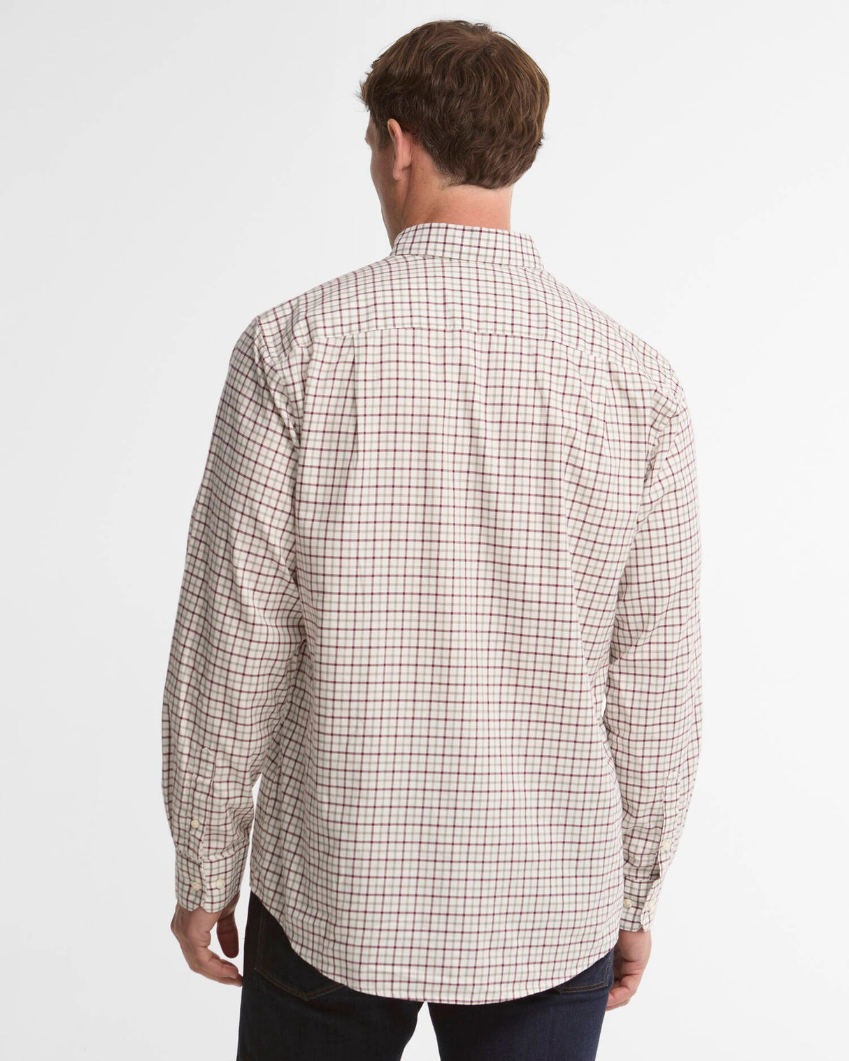 Barbour Preston Regular Long-Sleeved Shirt Dark Bordeaux
