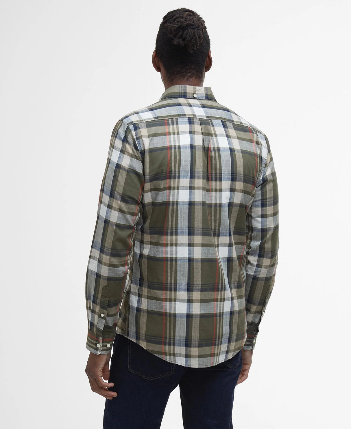 Barbour Kidd Tailored Shirt, dark olive