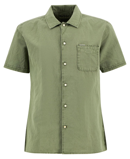 Barbour Landkey Overdyed Regular Shirt, olive