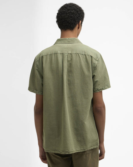 Barbour Landkey Overdyed Regular Shirt, olive