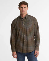 Barbour Alderwood Regular Fit Tattersall Shirt, olive