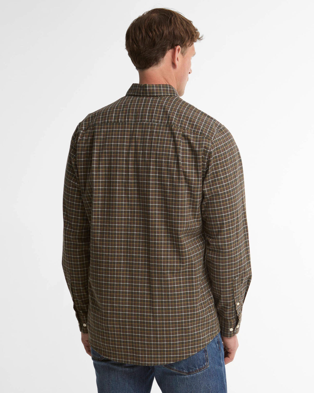 Barbour Alderwood Regular Fit Tattersall Shirt, olive