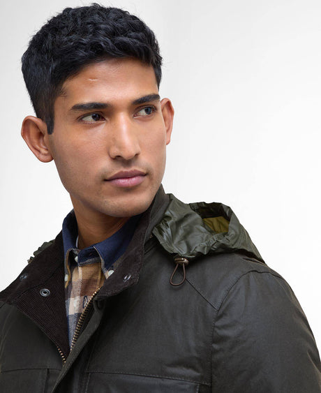 Barbour Corbridge Wax Jacket, olive/classic