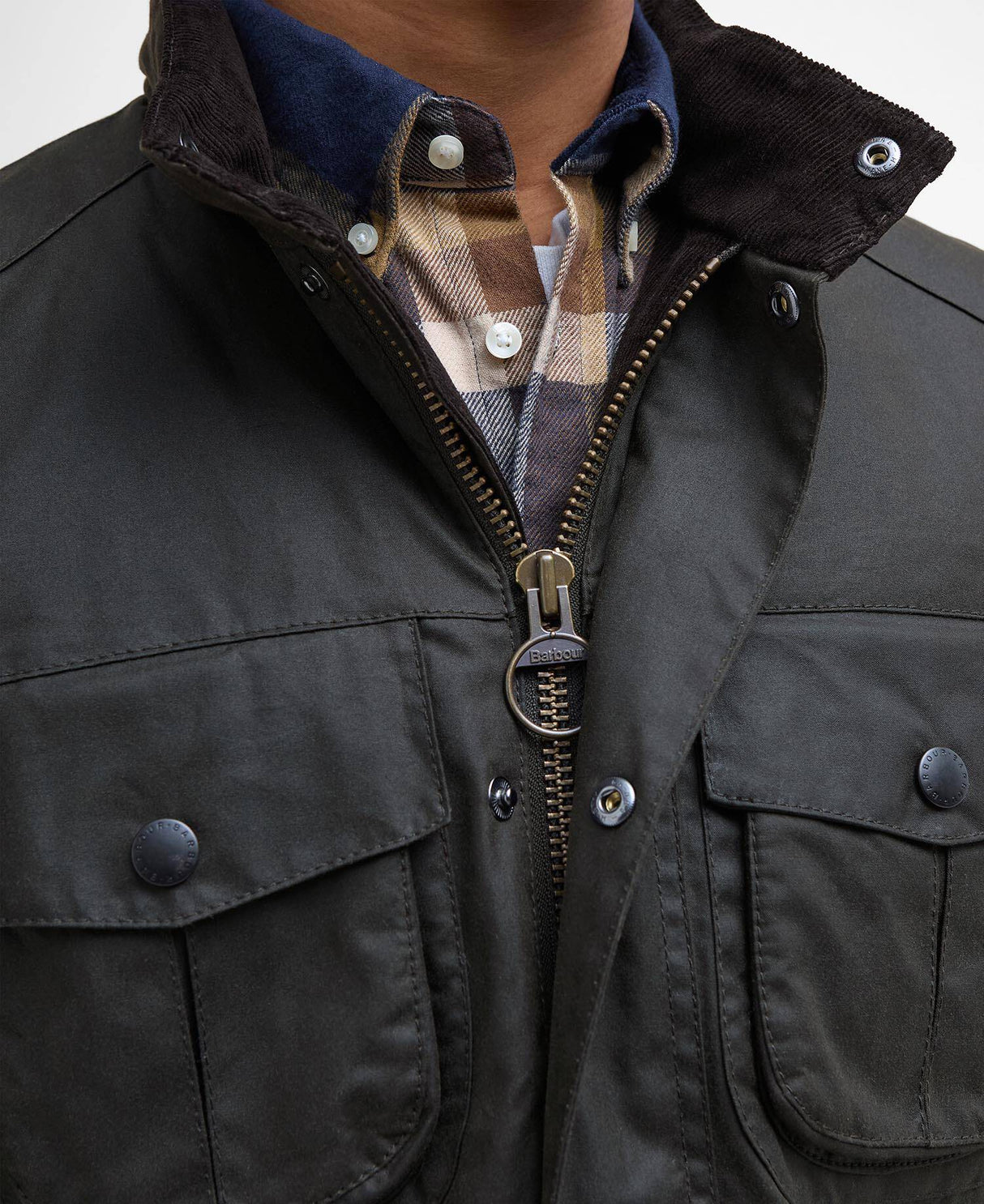 Barbour Corbridge Wax Jacket, olive/classic