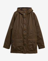 Barbour Bedale Wax Parka, brown