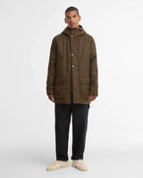 Barbour Bedale Wax Parka, brown