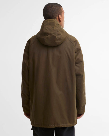 Barbour Bedale Wax Parka, brown