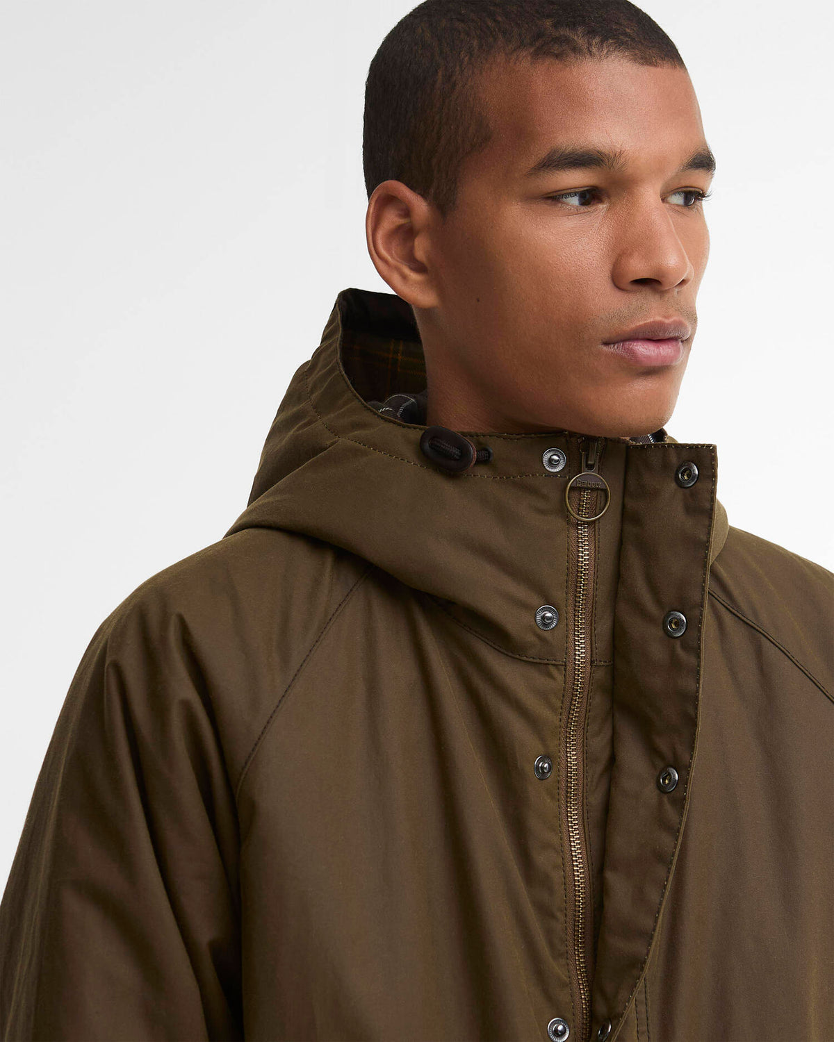 Barbour Bedale Wax Parka, brown