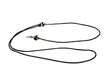 Mystique Leren Hondenriem 4 mm rond, 165 cm lang