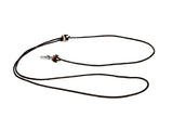 Mystique Leren Hondenriem 4 mm rond, 165 cm lang