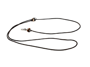 Mystique Leren Hondenriem 4 mm rond, 165 cm lang