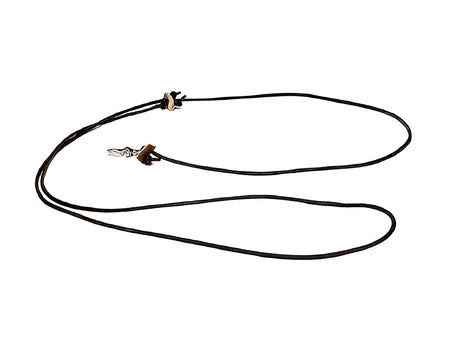 Mystique Leren Hondenriem 4 mm rond, 165 cm lang