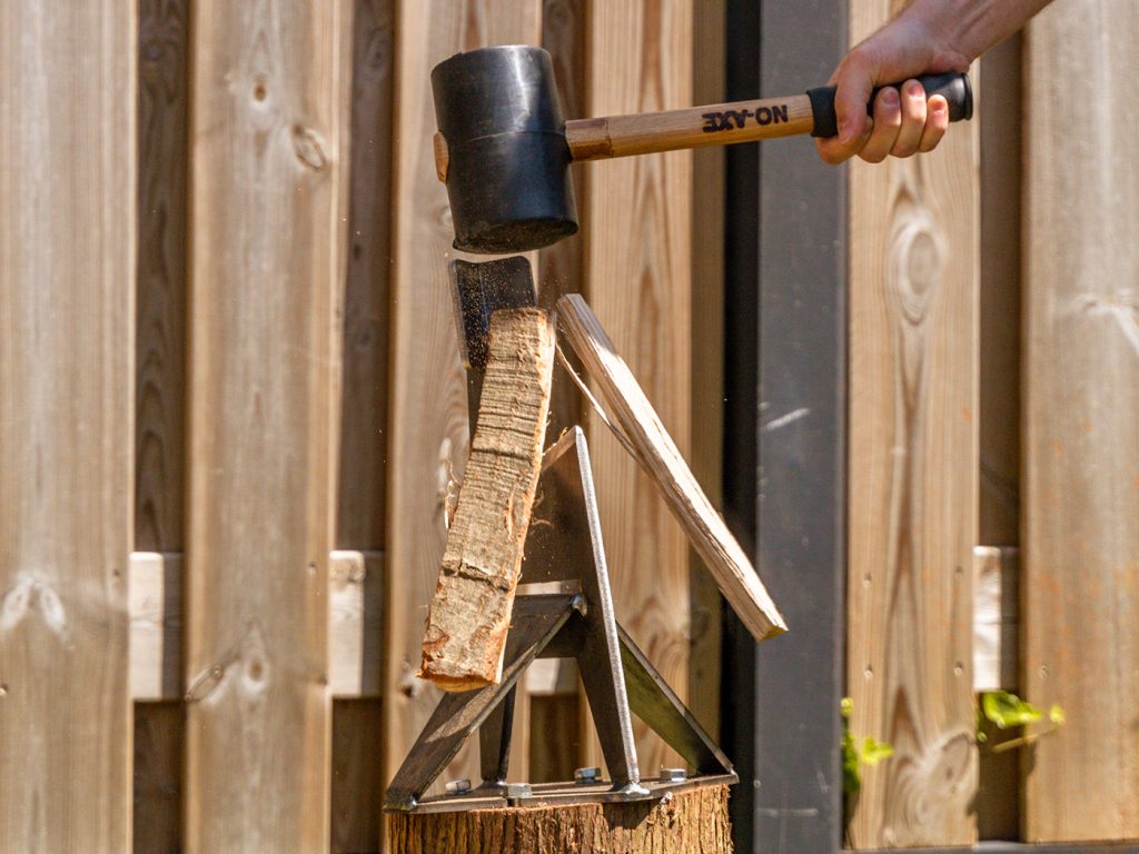 No-Axe Houtklover Blank Staal Met Hamer