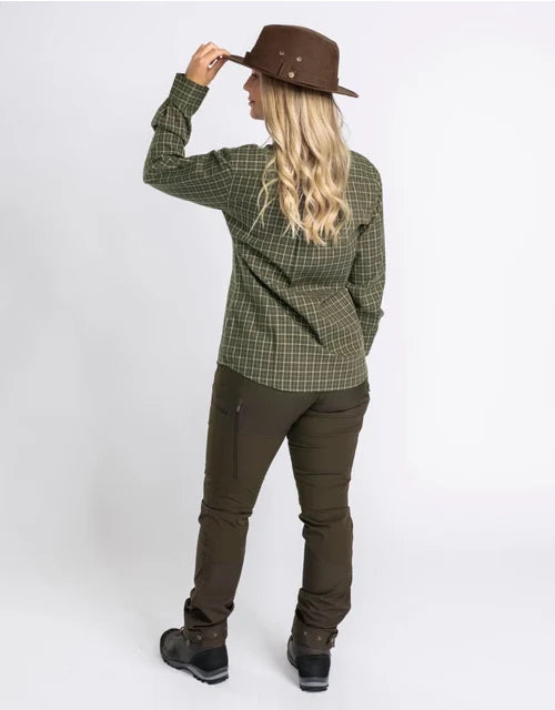 Load image into Gallery viewer, Pinewood Nydala Grouse Shirt W Moss Green - Het Brabants Jachthuis
