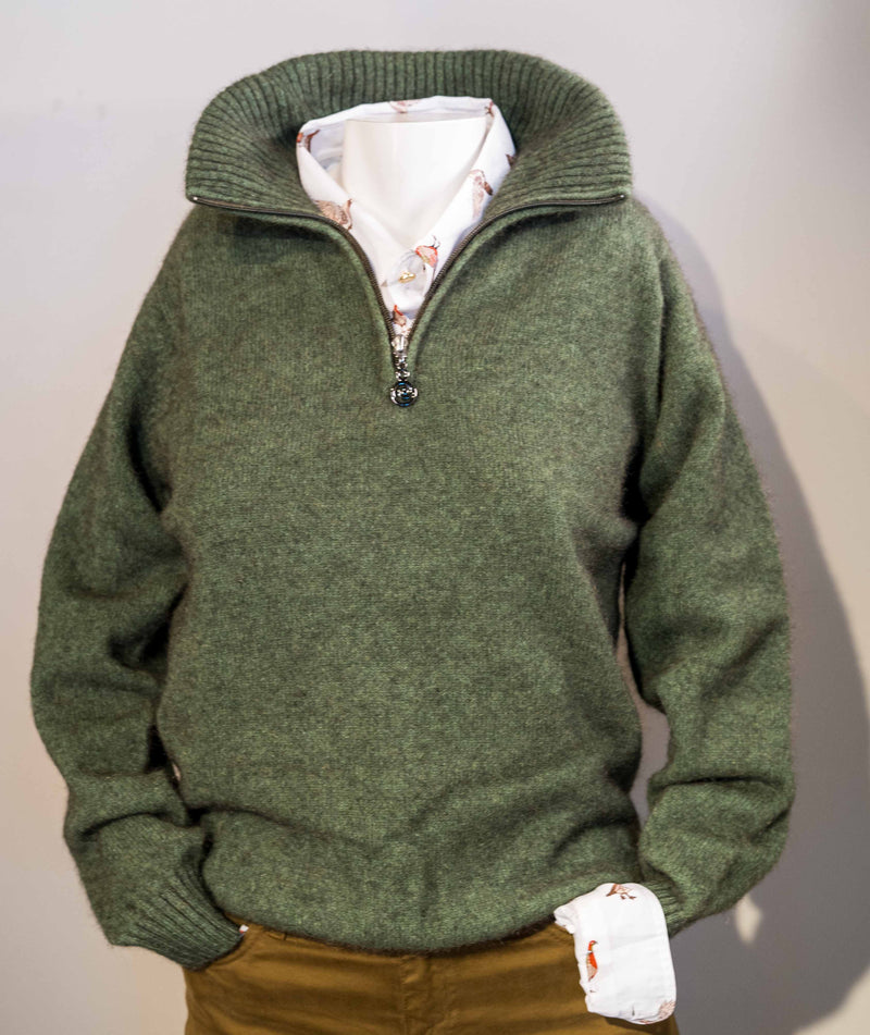 Laden Sie das Bild in Galerie -Viewer, Noble Wilde Teak Half Zip, jungle
