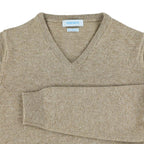 Osborne Knitwear, lamswollen damestrui V-hals, colt