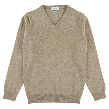 Osborne Knitwear, lamswollen damestrui V-hals, colt