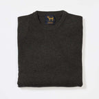 Osborne Knitwear, lamswollen kabeltrui heren, seaweed