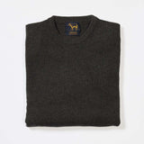 Osborne Knitwear, lamswollen kabeltrui heren, seaweed