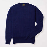 Osborne Knitwear, lamswollen kabeltrui heren, regatta