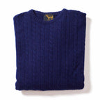 Osborne Knitwear, lamswollen kabeltrui heren, regatta