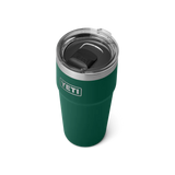 Yeti Rambler met magslider deksel, stapelbaar, 20 oz/591 ml, black forest green