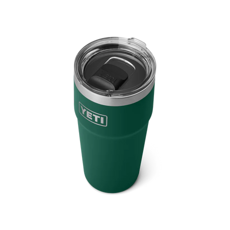 Yeti Rambler met magslider deksel, stapelbaar, 20 oz/591 ml, black forest green
