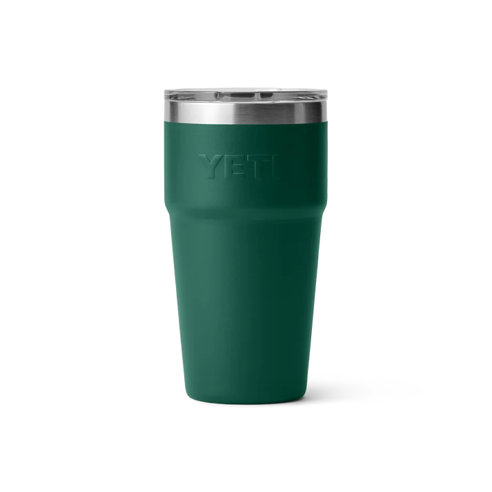Yeti Rambler met magslider deksel, stapelbaar, 20 oz/591 ml, black forest green