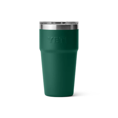Yeti Rambler met magslider deksel, stapelbaar, 20 oz/591 ml, black forest green