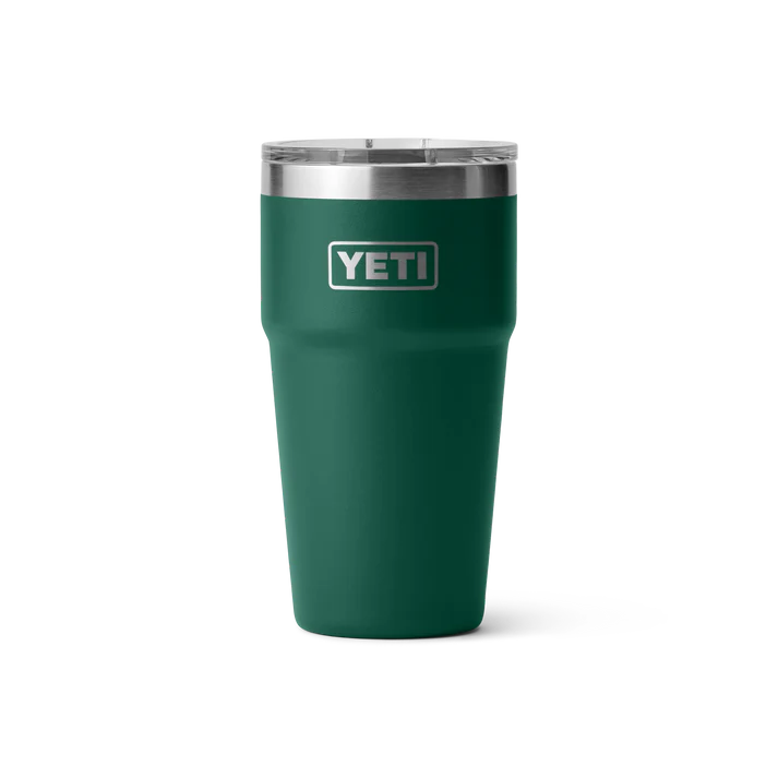 Yeti Rambler met magslider deksel, stapelbaar, 20 oz/591 ml, black forest green