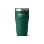 Yeti Rambler met magslider deksel, stapelbaar, 20 oz/591 ml, black forest green