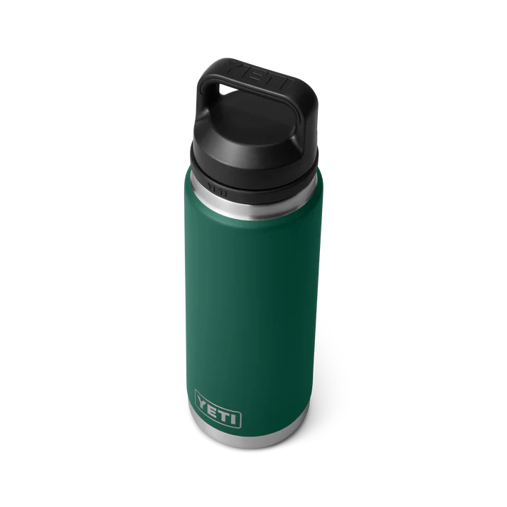 Yeti Rambler Bottle met Chug Cap, 26 oz/769 ml, black forest green