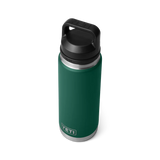 Yeti Rambler Bottle met Chug Cap, 26 oz/769 ml, black forest green