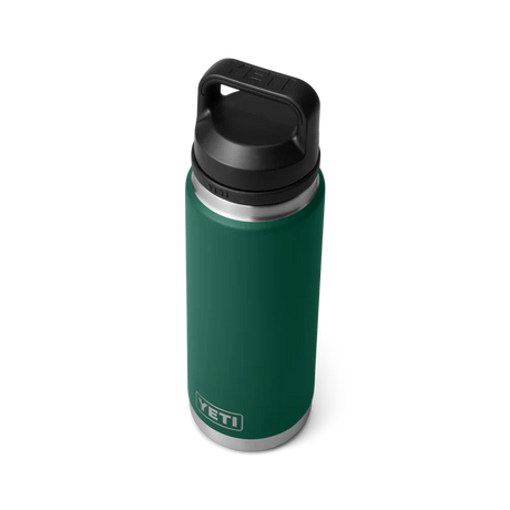 Yeti Rambler Bottle met Chug Cap, 26 oz/769 ml, black forest green